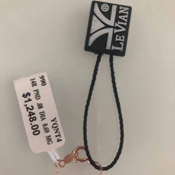 Le Vian Peach Morganite and Diamond Necklace - Picture 3 of 5